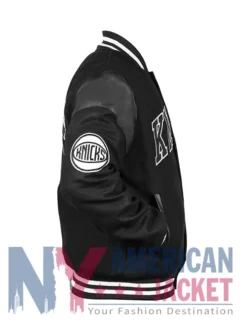 Clutch NY Knicks Hitter Varsity Black Jacket
