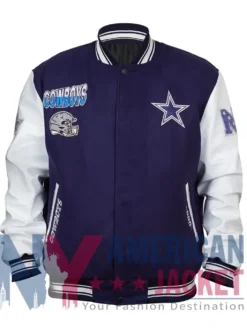 Dallas Cowboys Turn It Up Classic Rib Varsity Jacket