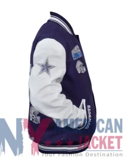 Dallas Turn It Up Cowboys Classic Varsity Rib Jacket