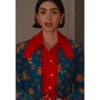 Emily Cooper Emily In Paris S05 Lily Collins Floral Print Blazer