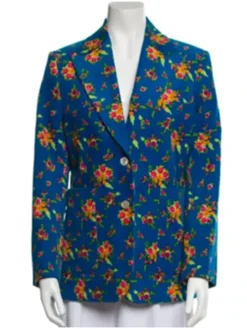 Emily In Paris S05 Lily Collins Floral Print Blazer