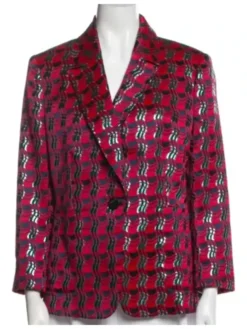 Emily In Paris S05 Lily Collins Printed Blazer