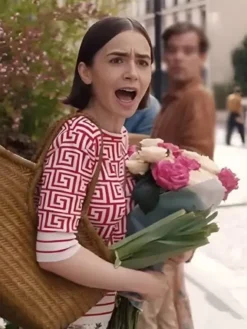 Emily in Paris S05 Lilly Collin Red Top