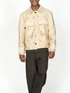 Emily in Paris S05 Samuel Arnold Beige Embroidered Jacket