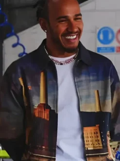 F1 Movie 2025 Lewis Hamilton Pink Floyd Animals Jacket