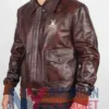 Fighter Stegaro Pilot Brown A2 Leather Bomber Jacket