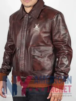Fighter Stegaro Pilot Brown A2 Leather Bomber Jacket