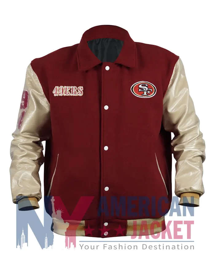 Fred 49ers Warner Bomber Varsity Jacket