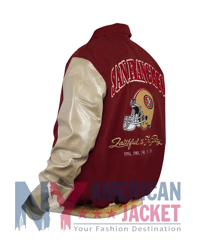 Fred Warner Bomber 49ers Varsity Jacket