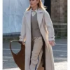 Kate Winslet Movie Goodbye June 2025 Julia Beige Wool Trench Coat For Sale