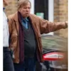 Goodbye June Timothy Spall Brown Leather Jacket