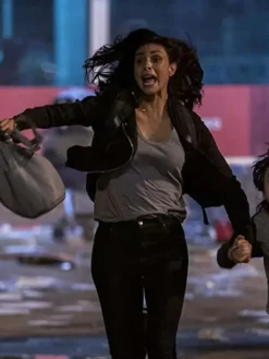 Greenland Migration 2025 Morena Baccarin Black Jacket