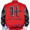 Houston Texans Varsity H-Town Red And Black Jacket