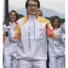 POMPEII, ITALY Jackie Chan Olympic Winter Games Milano Cortina 2026 Flame Jacket For Sale