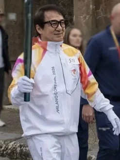 Jackie Chan Milano Cortina 2026 Flame Jacket