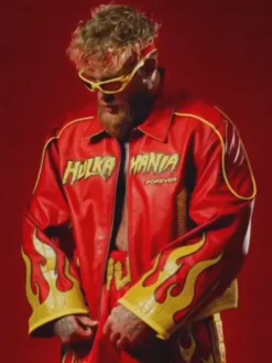 Jake Paul vs Anthony Joshua Red Croc Jacket