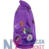 Jeff Hamilton NBA Teams Collage Purple Leather Jacket