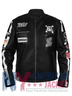 Ken Leather Jacket Block