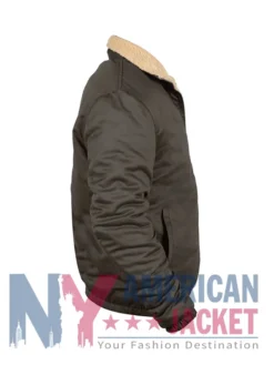 Kendall Roy Brown Succession S04 Shearling Jacket