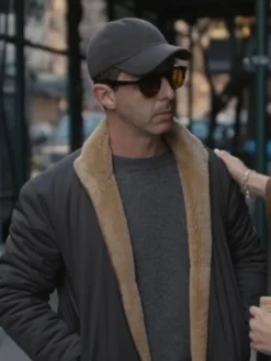 Kendall Roy Succession S04 Shearling Brown Jacket