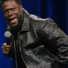 Kevin Hart Acting My Age Black Leather Jacket