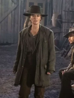Lena Headey Tv Series The Abandons 2025 Fiona Nolan Grey Coat For Sale