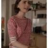Lilly Collin Emily in Paris S05 Red Top