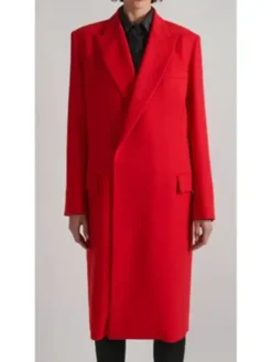 Lily Collins Emily In Paris S05 Red Coat