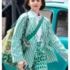 Lily Collins Emily In Paris Season 5 Striped Jacket