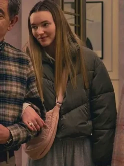 Alanah Bloor TV Series Man Vs Baby Season 01 Maddy Brown Puffer Jacket For Sale 