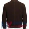 Men's Brown Suede Dark Leather Biker Jacket