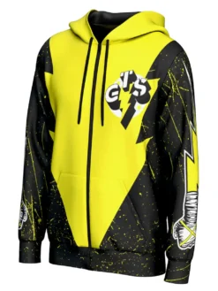 Men's CM Punk Go To Sleep Black Full-Zip Hoodie