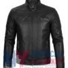 Men's Cafe Leather Stegaro Racer Jacket