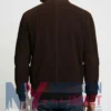 Men's Dark Brown Suede Leather Biker Jacket