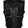 Men’s Hunter Valley Black Leather Vest