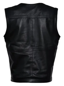 Men’s Hunter Valley Leather Black Vest
