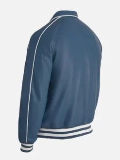 Men’s Leather Blue Varsity Jacket