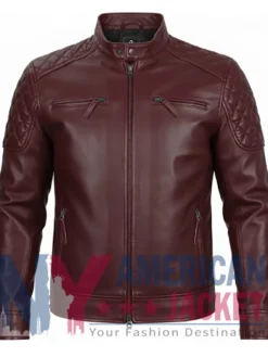 Men's Leather Stegaro Cafe Racer Jacket