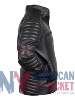 Men’s Pegasus Black Leather Biker Jacket