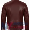 Men's Quilted Cafe Racer Leather Jacket