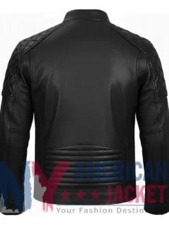 Men's Stegaro Cafe Leather Racer Jacket
