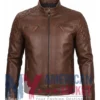 Men's Stegaro Leather Cafe Racer Jacket