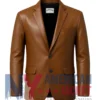 Men's Stegaro Leather Multicolor Blazer
