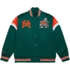 Miami Hurricanes Heavyweight Satin Varsity Jacket