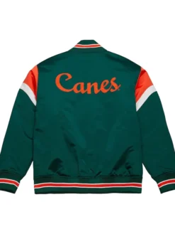 Miami Hurricanes Satin Heavyweight Varsity Jacket