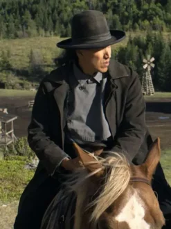 Michael Greyeyes The Abandons Black Coat