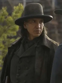 Michael Greyeyes The Abandons Black Trench Coat