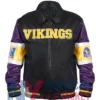 Minnesota Vikings Bomber Leather Jacket