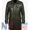 Multicolor Unisex Leather Long Trench Coat