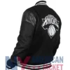 NY Knicks Clutch Hitter Varsity Black Jacket